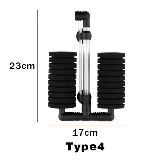 Air Sponge Filter Biological Aquarium Water Fish Tank Foam Small Medium Large - Type 4