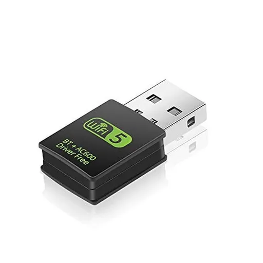 AC600 802.11ac High-Speed Dual-Band USB WiFi Bluetooth Combo Adapter for PC 600Mbps Wireless Network Connectivity Card Nano Dongle for Desktop Computer Laptops