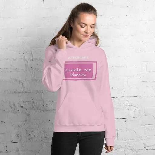 House Of Dasein Aftercare Hoodie Sweater Submissive Ddlg Bdsm Soft Cotton Polyester - Light Pink - Xl