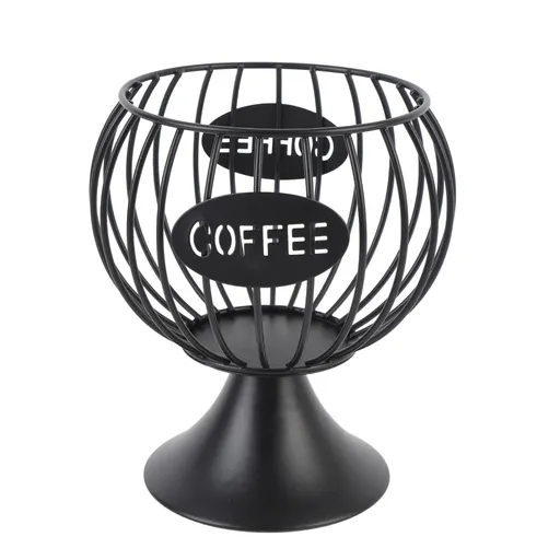 Coffee Pod Basket Weighted Base Iron Modern Coffee Capsule Holder for Home Desktop Ornament