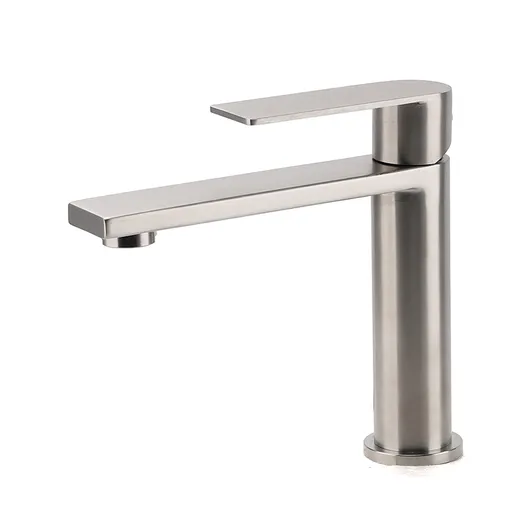 Brushed Nickel Standard Basin Mixer Vanity Sink Faucet Kitchen Laundry Spout Tap