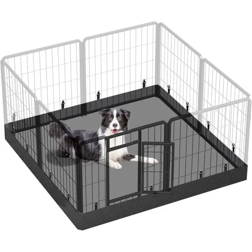 Dog Square Bottom Pad Fits for 48 Inch Exercise Pet Playpen, Dog Crate Pad Puppy Playpen Pad, Elastic Buckles Connections (Only cushion)
