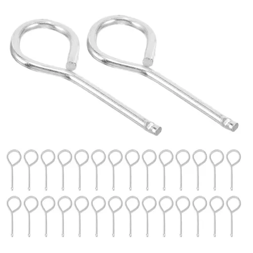 60pcs Fire Extinguisher Lock Pins Set Stainless Steel Safety Pull Pins - Quick Release