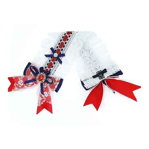 Women Cosplay Bowknot Decor Hair pin Headband Bow Lace Hairband French Maid Headdress Hair Accessories for Women Girls Costume