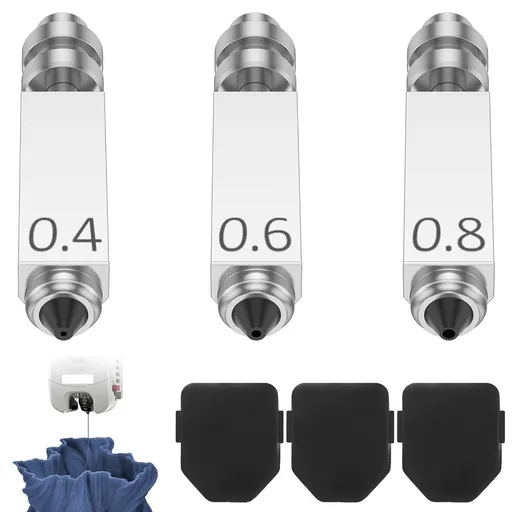 3Pcs Integrated Hardened Steel Nozzles with Anti Leakage Integrated Design Supports High Speed Printing for
