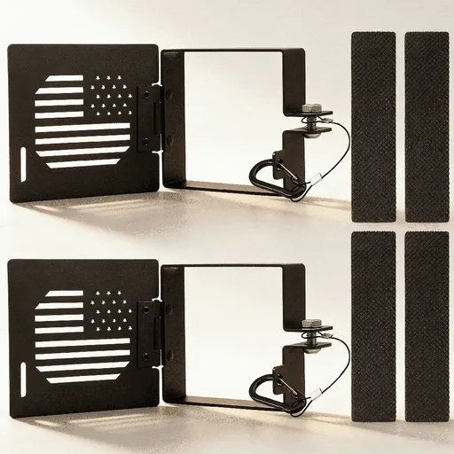 2-Pack Aluminum Alloy RV Bumper End Caps – Vent Hole Design, Fits Standard 4-Inch Square Bumper
