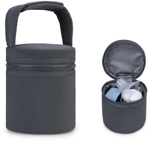 Breast Milk Cooler Bag, Bottle Storage Bag, Compact and Portable, Dustproof and Easy to Clean, Waterproof and Temperature Maintains, Dark Blue