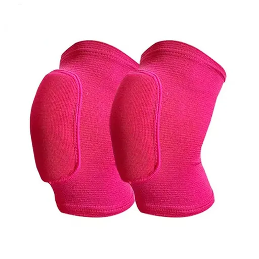 Knee Pads Knee Guards, Soft Breathable Knee Pads for Men Women Boys and Girls Knees Protective, Knee Braces for Volleyball Football Rose Red M
