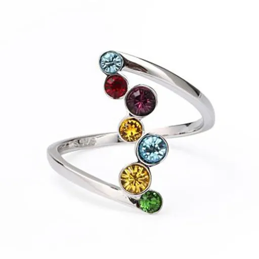 Colorful Wedding Engagement Rings for Women Girls Cubic Zirconia Anniversary Promise Band Finger Rings Comfort Size 7