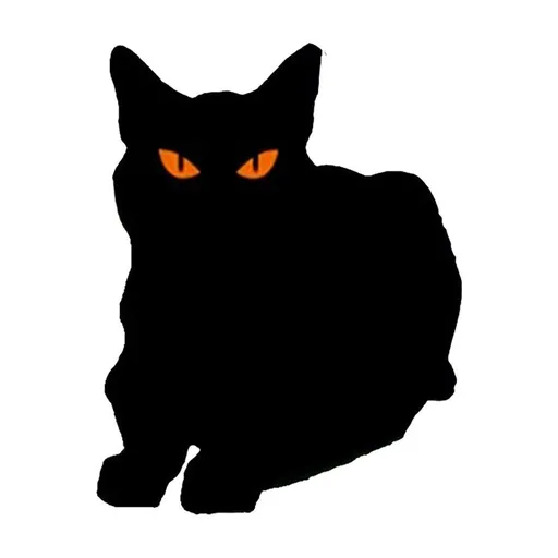 Halloween Outdoor Decoration, 15 Inch Metal Scary Black Cat , Black Cat with Glow in Orange Eyes, Metal Halloween Garden Stakes, Ideal for Yard Garden Lawn Outdoor Party Ornaments, A