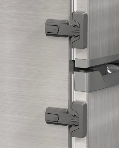 Child Safety Fridge Lock, Auto-Lock, Gray, 2-Pack | 3M adhesive with clean removal. One-hand open, self-locking. For single-door fridges. Keeps toddlers and pets out - Gray - Size 2 Pack