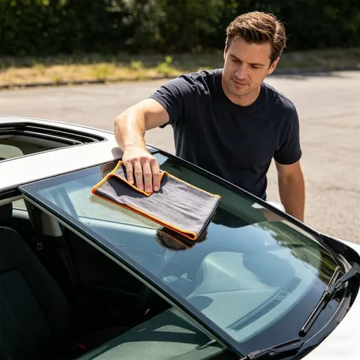 Carbon Fiber Cleaning Cloth, Lint-Free Microfiber Towel, Scratch-Free Absorbent Polishing Cloth for Car Detailing, Glass and Household Use, Orange