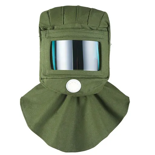 Sandblasting Hood Anti-Dust Heat, Scratch Windproof, Resistant Canvas Hood Neck Protector Face Protection