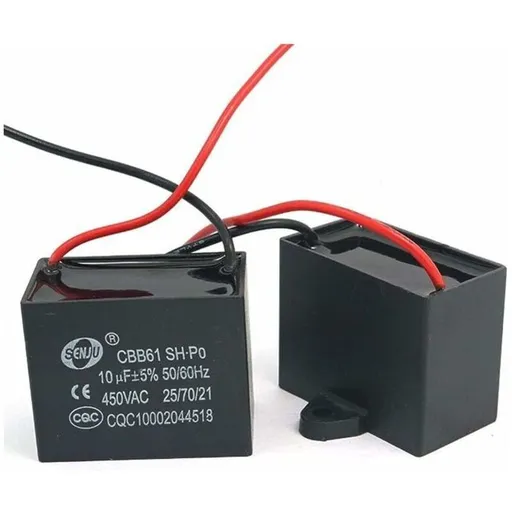 2 Pcs CBB61 450V AC 50 and 60Hz Fan Motor in Current Capacitor10uF
