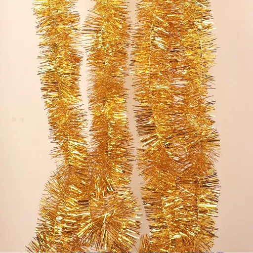 Chunchen Gold 7cm x 2m Plastic Party Decoration Garland 7cm wide (2 m long)