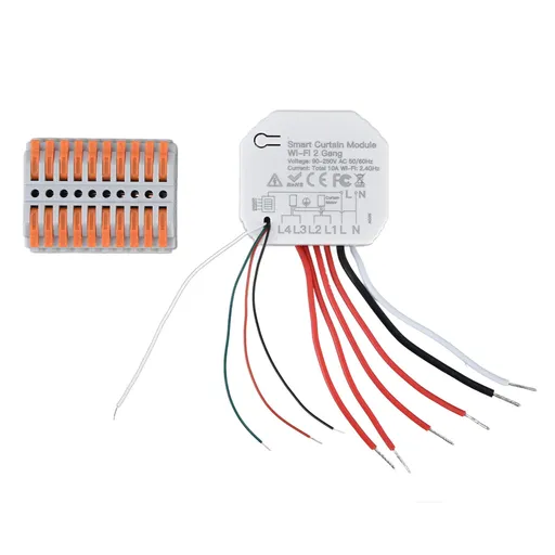Smart Curtain Switch Module 2 Way Wifi APP Remote Control 90-250V