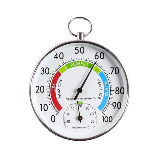 Thermometer and Hygrometer - Ideal Greenhouse Thermometer and Humidity Meter To Monitor Maximum and Minimum Temperatures and Humidity Easily Wall Mounted Multicolor bottom