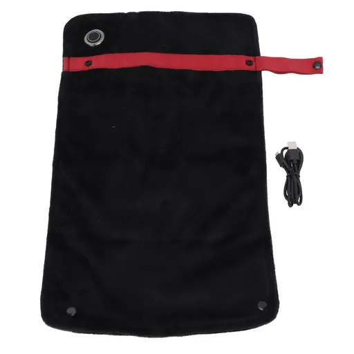 USB Heated Blanket with Temperature Control Mutipurpose Electric Heated Throw Warm Cozy Knee Heating Blanket Home Office Black