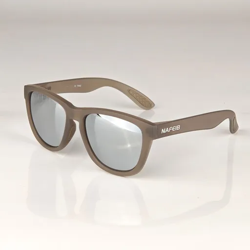 NAFEIB Polarized Sports Sunglasses - Lightweight TR90 Frame, UV400 Protection for Riding & Outdoor Activities(Transparent gray)