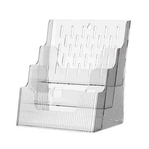 Multifunctional Book Organizer Desk File Organizer Multiple Layers File Folder Holder for Office Study Dormitory Transparent