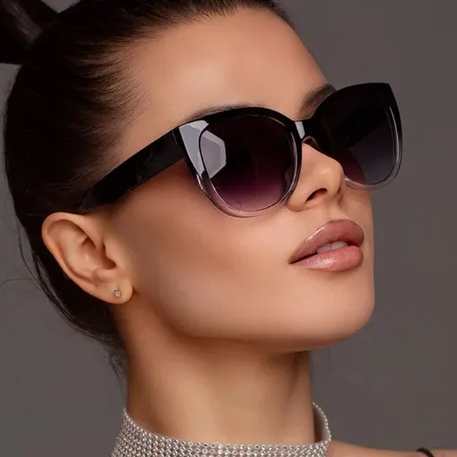 Cat-Eye Gradient Frame Sunglasses, Fashion Sunglasses