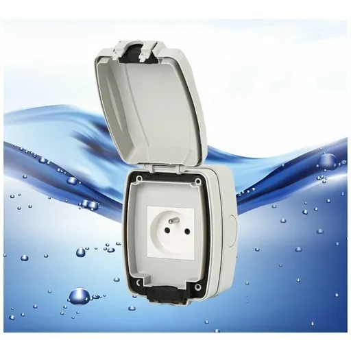 IP66 Waterproof Outdoor Wall Socket Dustproof Single Socket