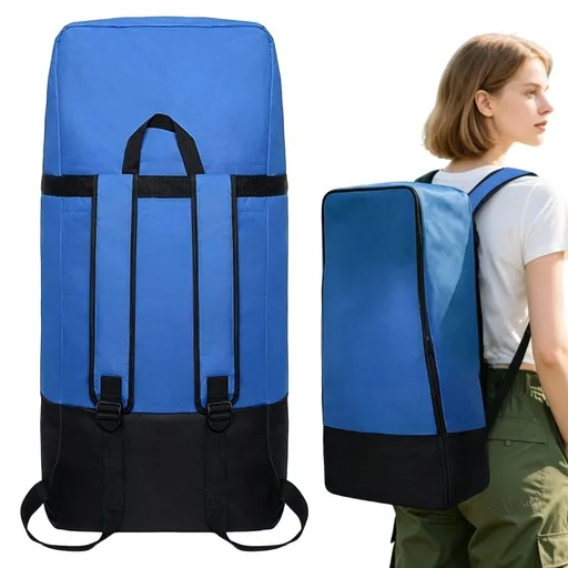 Paddle Board Backpack, Large Capacity Bag with Adjustable Padded Shoulder Straps, Inflatable Stand Up Board Storage Bag for Water Sports, Kayak Gear, Beach Travel Outdoor Adventure, Blue