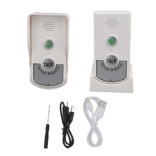 Voice Intercom Doorbell 3280.8ft Wireless Distance USB Charging Wireless Call Doorbell for Household