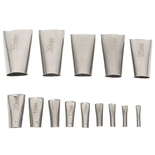 14pcs Caulking Nozzle Applicator 45 Degree Professional Stainless Steel Caulking Finisher Kit for Bathrooms Kitchens