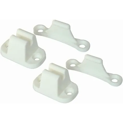 2X T-Shaped Door Retainer Kit Stop Retaining Plastic Hook Holder Compatible Door Latch Bracket For Rv Trailer Camper