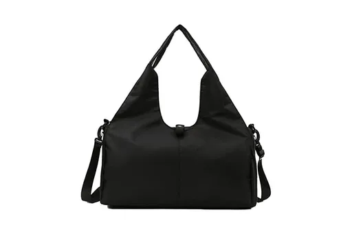 Gym Tote Bag with Shoe Compartment and Wet Dry Storage Pockets for Women Travel Duffel Bag Yoga Gym Bags with Yoga Mat Holder -Black