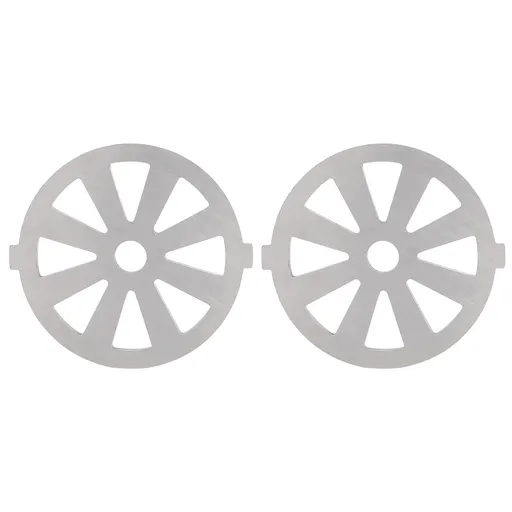 2pcs Meat Grinder Blade 304 Stainless Steel Cutting Plate 7mm/0.3in ID for 5#/B Type Meat Grinder(8 Holes Knife Plate )