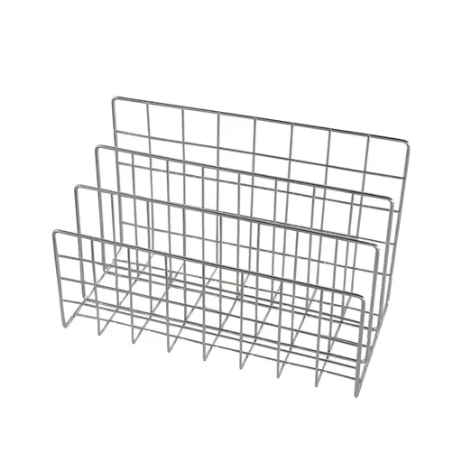 Minimalist Desktop Book Holder Metal Book Rack Organizer Home Office Desk Use - L