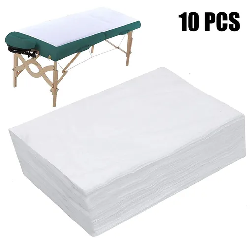 10Pcs Disposable Non Woven Bed Sheet Waterproof and Oil Proof Bed Cover for Beauty Salon SPA Tattoo Massage Table