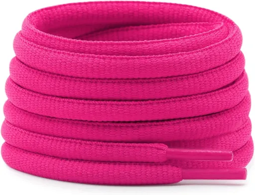 Oval Athletic Shoelaces Thick 4MM Hal Round Shoe Laces Strings 2 Pair