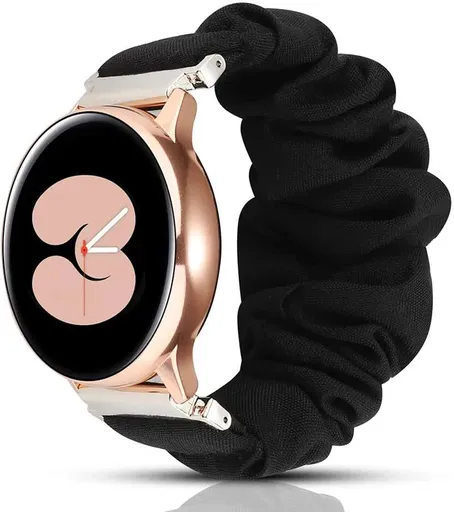 Compatible with Samsung Galaxy Watch 4 40mm 44mm Bracelet Scrunchies Bracelet for Samsung Galaxy Watch4 Classic 42mm Black galaxy watch6