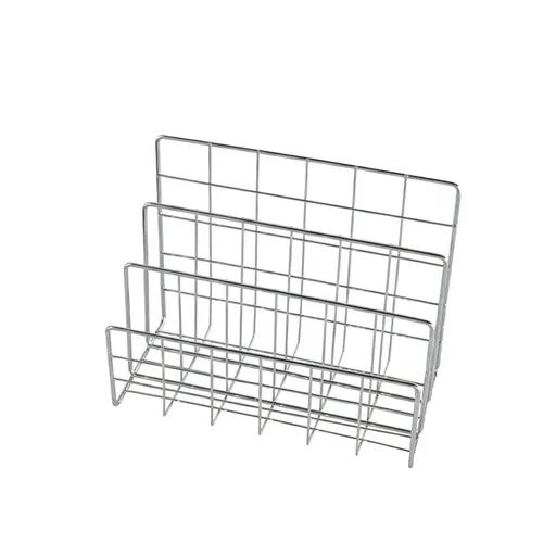 Minimalist Desktop Book Holder Metal Book Rack Organizer Home Office Desk Use - S