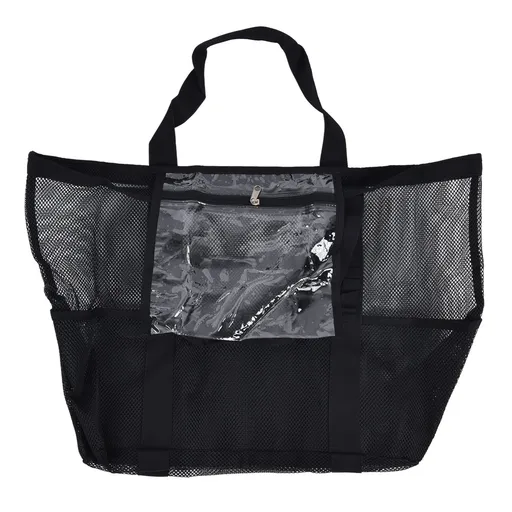Beach Bags Mesh Oxford Cloth Oversized Storage Tote Bags for Beach Picnic Barbecue Camping