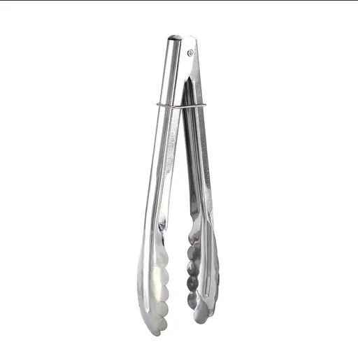 9" Stainless Steel BBQ Clip Buffet Food Tongs Bread Steak Kitchen Serving Clamp Tools