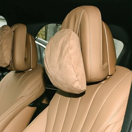 Rear Headrest Mercedes Benz E C GLC GLE GLS Microfiber Tongka brown new front row High-end suede original car material