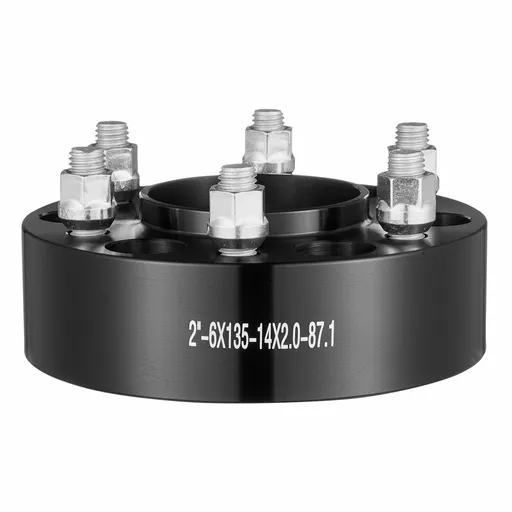2" 6"x5.3" Wheel Spacers Wheel Adapters 6 Lug Forged Spacer 4 PCS Black