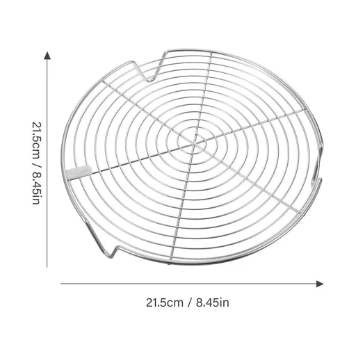 Stainless Steel Round Steaming Rack with 3 Legs, Steaming Stand for Kitchen and Cooking