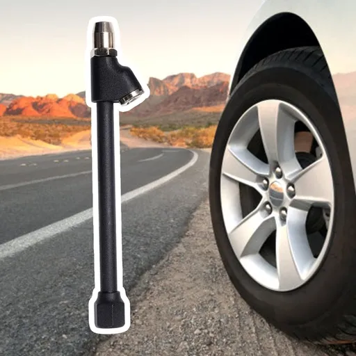Extended Reach Double Head Air Chuck, 2-Way Connection 1/4" FNPT Closed Air Chuck Tire Chuck
