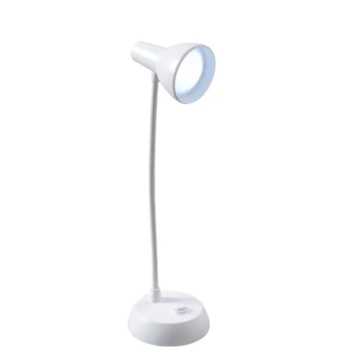 LED Desk Lamp with USB Charging Port, Dimmable Table Light with Flexible Neck and Eye Care Lighting for Home Office, White