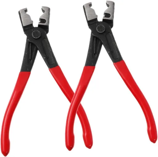 2pcs Automotive Hose Clamp Tool Welding Pliers for Efficient Hose Removal Purpose Water Clamp Pliers for Auto Repair and Maintenance（red）