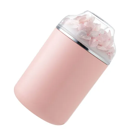 Portable Mini Humidifier Small Cool Mist Humidifier USB Personal Desktop Humidifier for Bedroom Travel Office Home Quiet Roseate