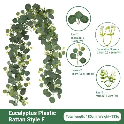 Eucalyptus with Flowers - 60 Heads-F