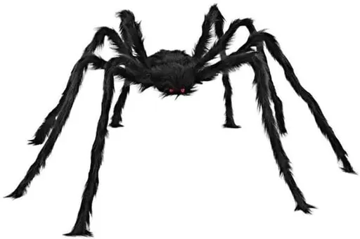 150cm Giant Hairy Scary Spider, Large Halloween Party Decoration Prop for Carnival Holiday