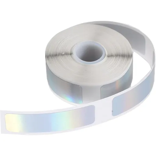 Return Address Labels Secure Adhesive Stickers for Shipping Packages - Silver PVC Paper Professional Look