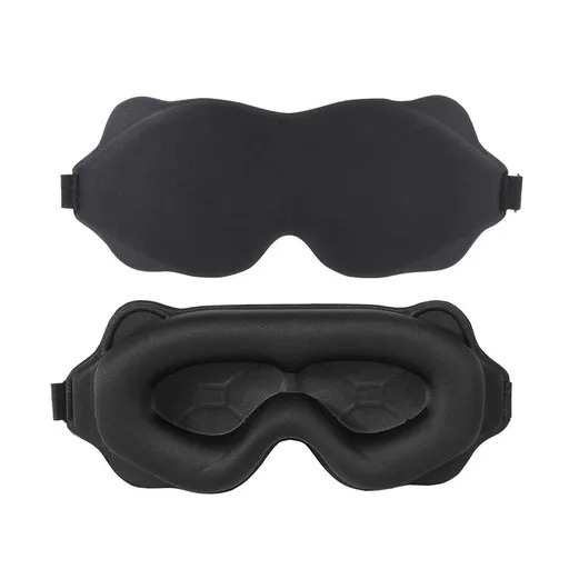 Eye Mask Blindfold Cover Blackout Night Weighted Sleeping Eye Shades Cotton Sleep Mask for Womens Man Travel Dry Eyes Night Shift